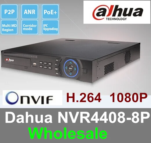 2017 Оригинал DAHUA NVR 8 КАНАЛЬНЫЙ HD 1080 P NVR4408 8P H.264/MJPEG двойной Кодек декодирования