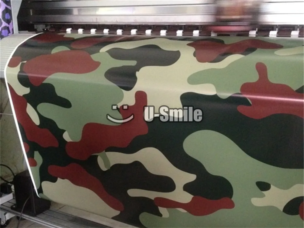 Джамбо черный красный джунгли камуфляжная виниловая обертка наклейка бомба