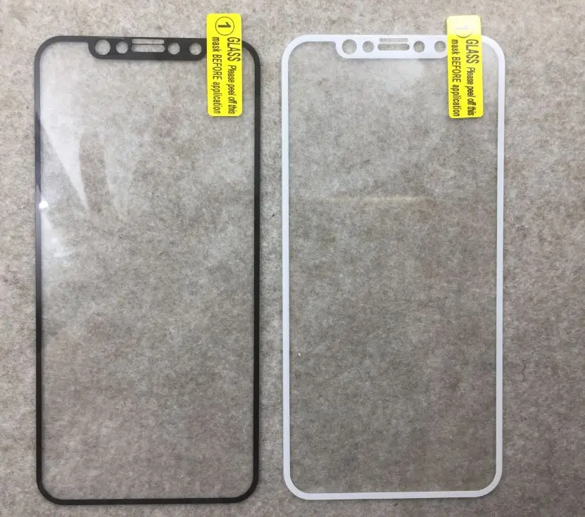 1 шт. чехол для телефона из закаленного стекла iphone X защитный на весь экран есть в
