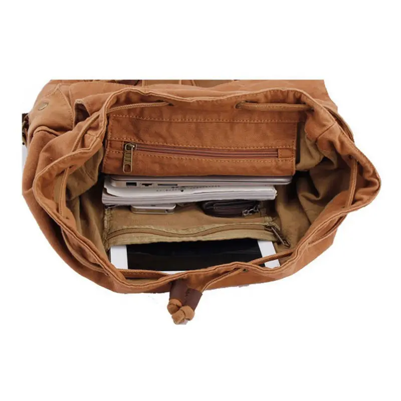 Винтажный Мужской рюкзак в Корейском стиле военный кожаный мужские походные