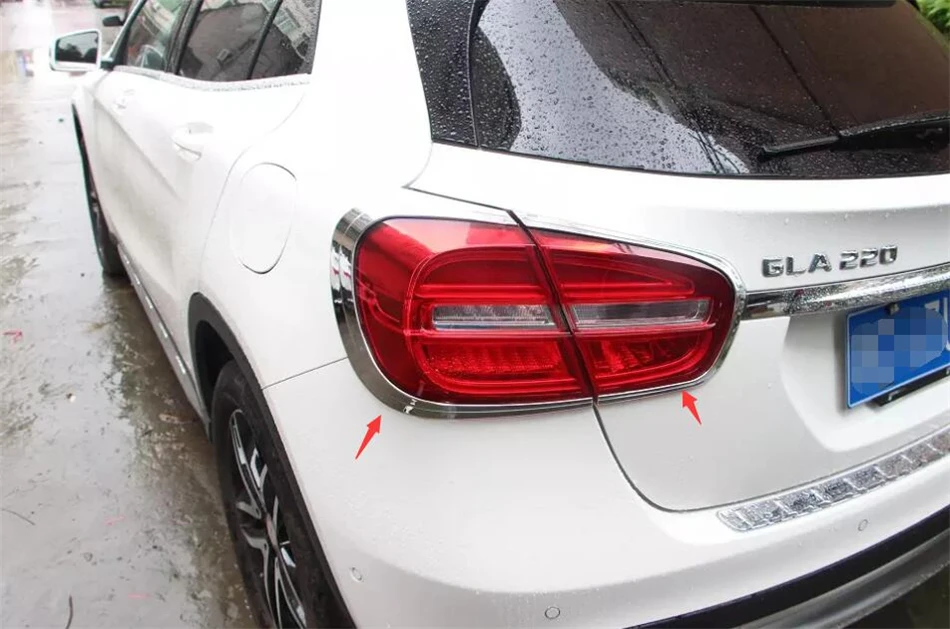 Yimaautotrims авто аксессуары Задние задние фонари защита лампы Накладка 4 шт. для Mercedes