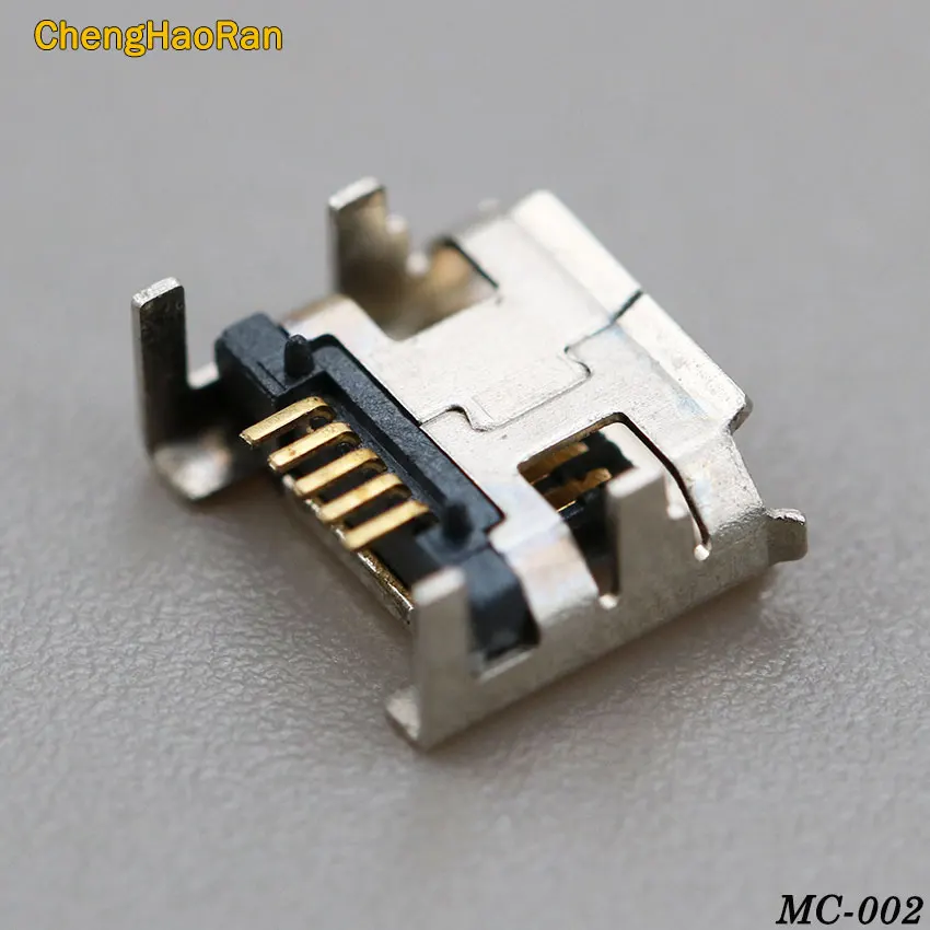 ChengHaoRan 2 шт. микро мини USB разъем 5pin usb Четыре ножки вставка пластины сиденья