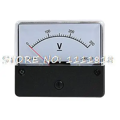 

Plastic Housing Panel Meter Analog Voltmeter DC 0-300V YS-670