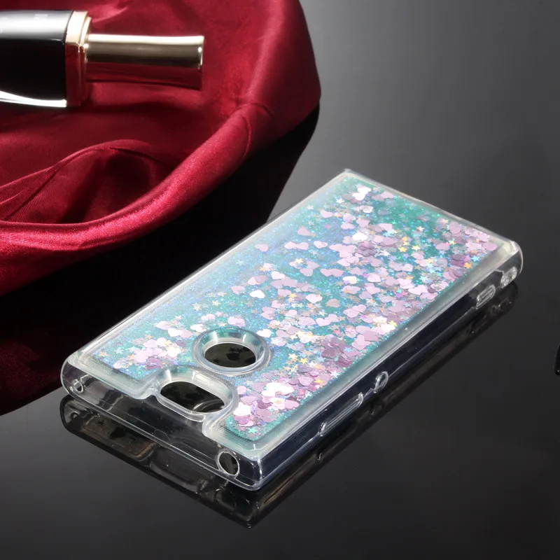 For Fundas Sony Xperia XA2 Case Cover Soft Liquid Glitter Silicone TPU Phone Coque | Мобильные телефоны и аксессуары