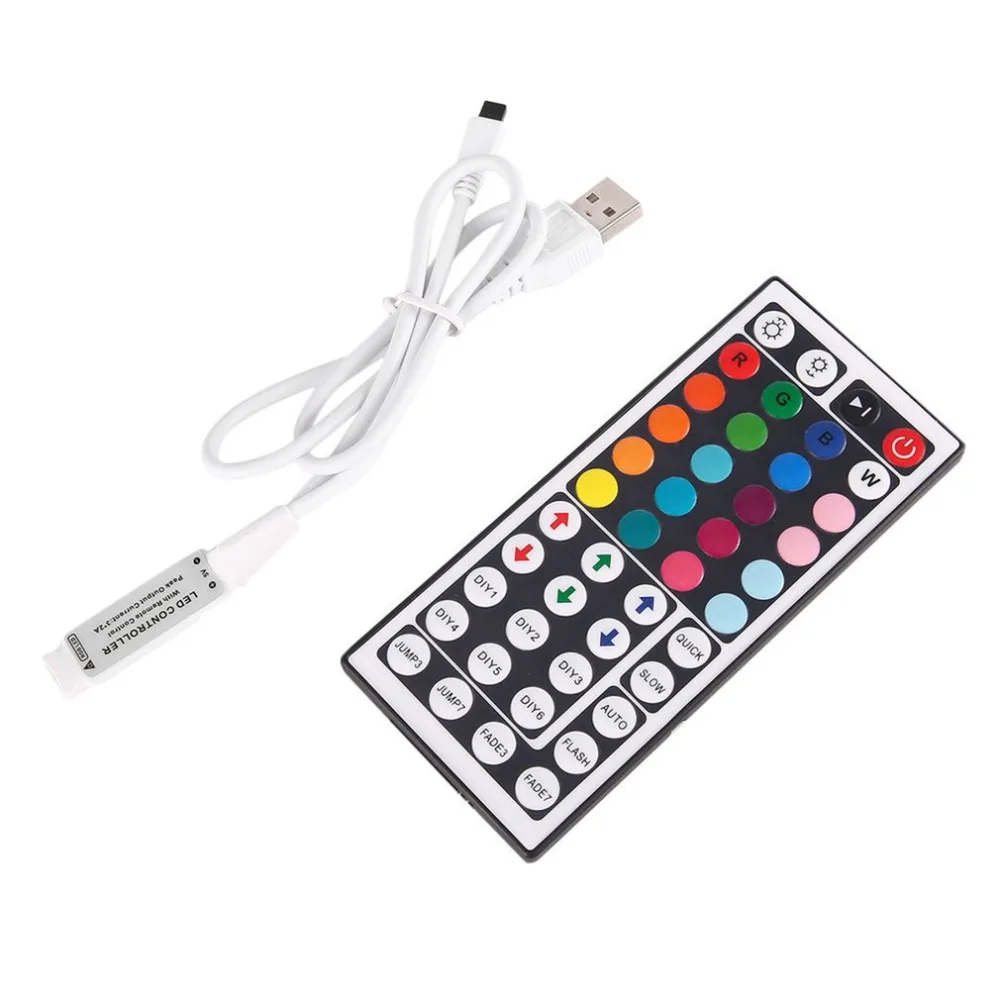 Мини RGB LED контроллер 44keys инфракрасный Беспроводной пульт дистанционного