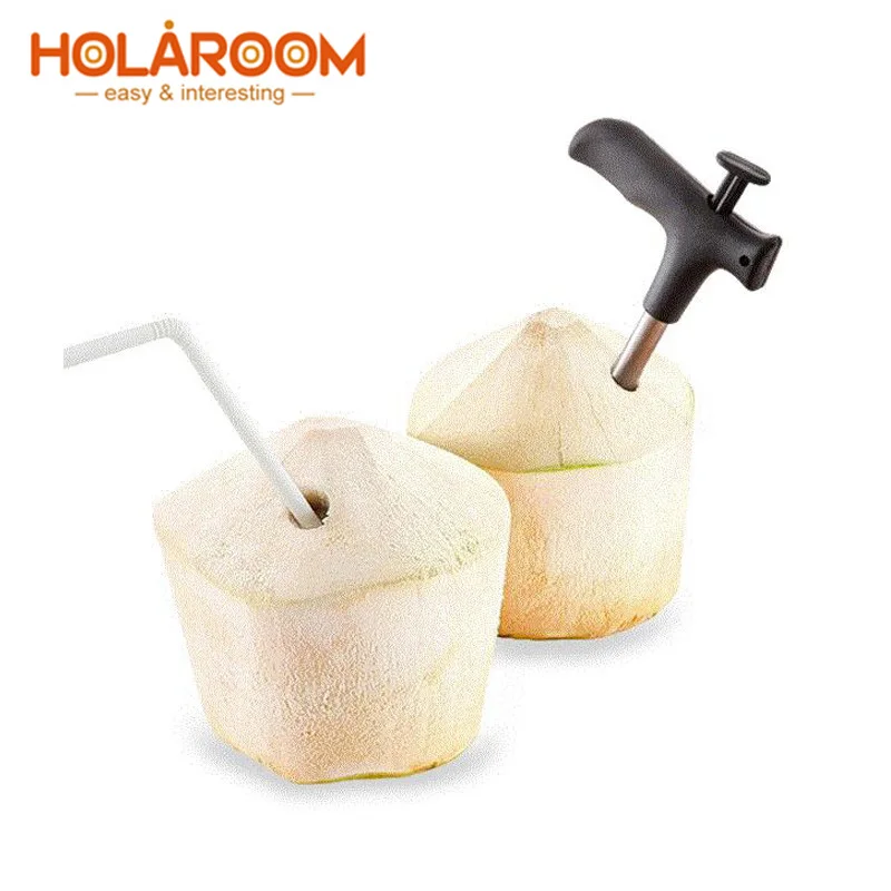 Holaroom открывалка для кокоса Нержавеющая сталь экономии усилий бурильщик кроя