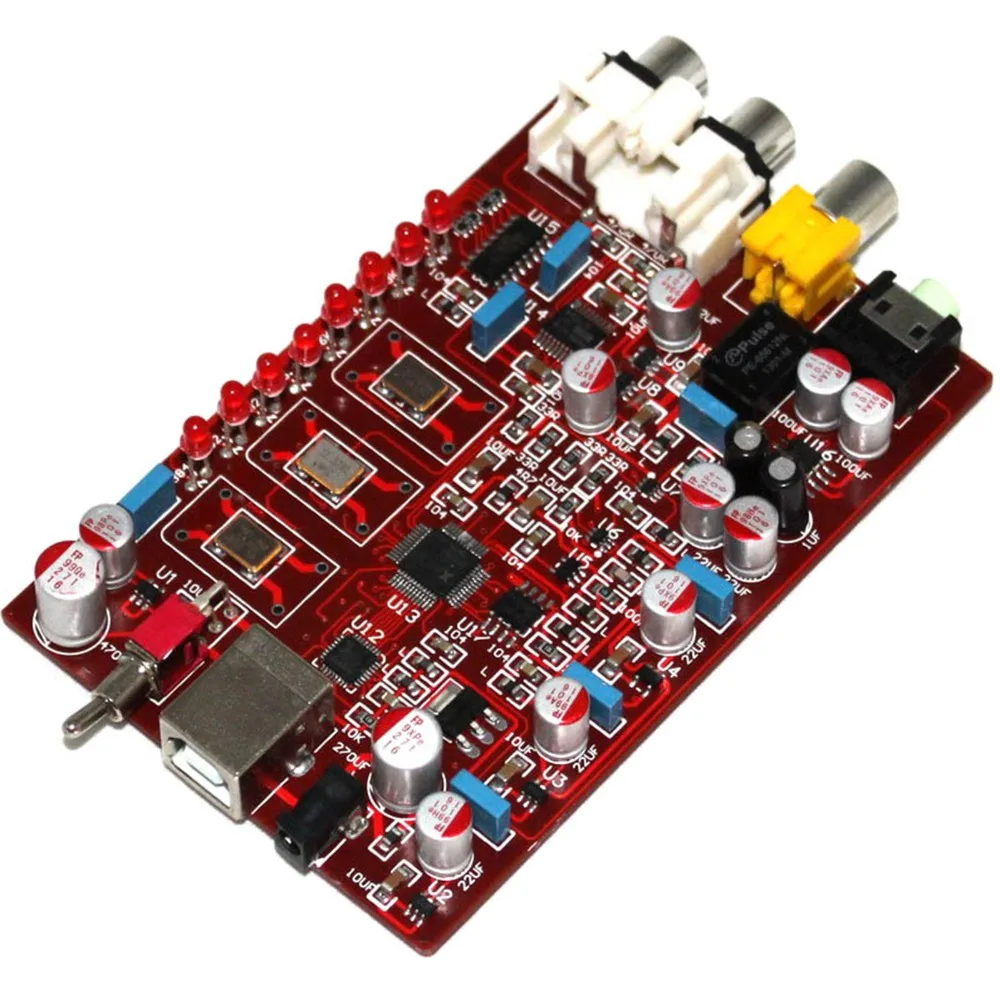 XMOS PCM5102 TDA1308 USB DAC 384 кГц/32 бит кодировщик готовая плата YJ0094|Усилители мощности| |