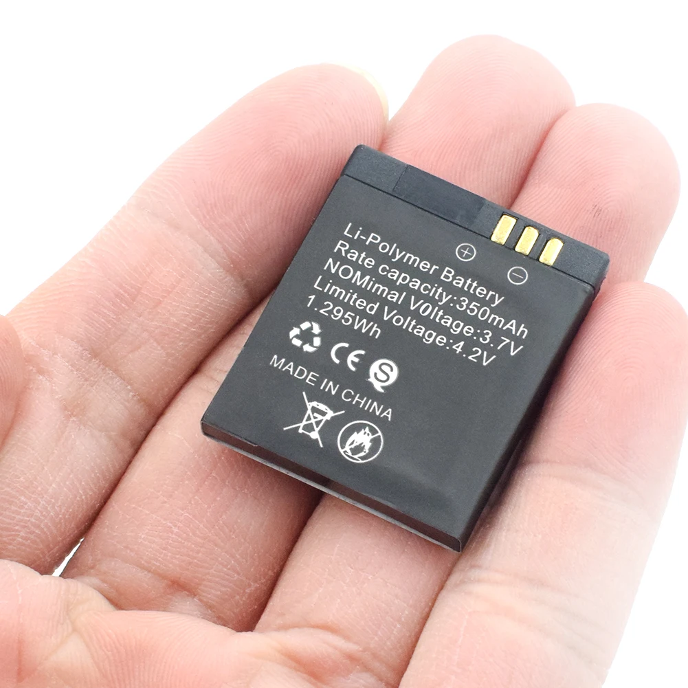 4pcs Сменная батарея для умных часов GT08, запасные литий-ионные полимерные батареи 3,7 в 350 мАч, литий-ионная литиевая батарея - Цвет: 4pcs