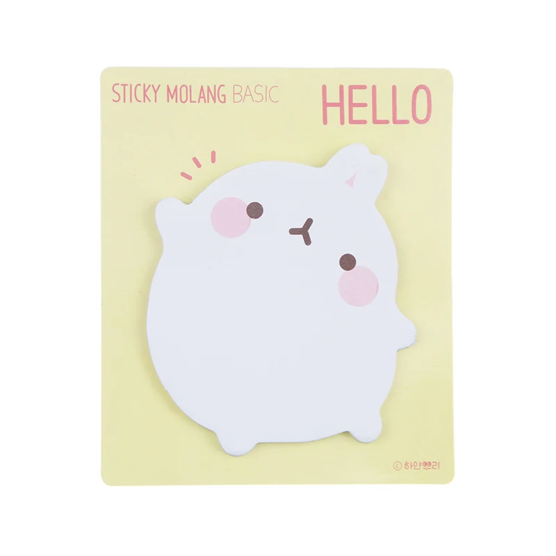 1 шт. шикарный Скрапбукинг Kawaii Molang Rabbit Memo Pad наклейки флажки для вкладдок маркеры
