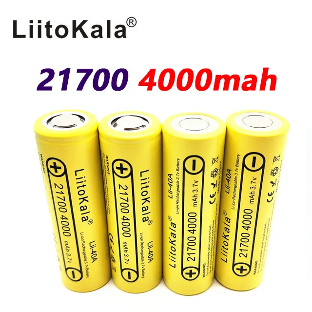 6 шт. Lii 40A LiitoKala Li 21700 4000 mah Da батарея 3 7 V Ni для электронной сигареты мод/комплект 30A