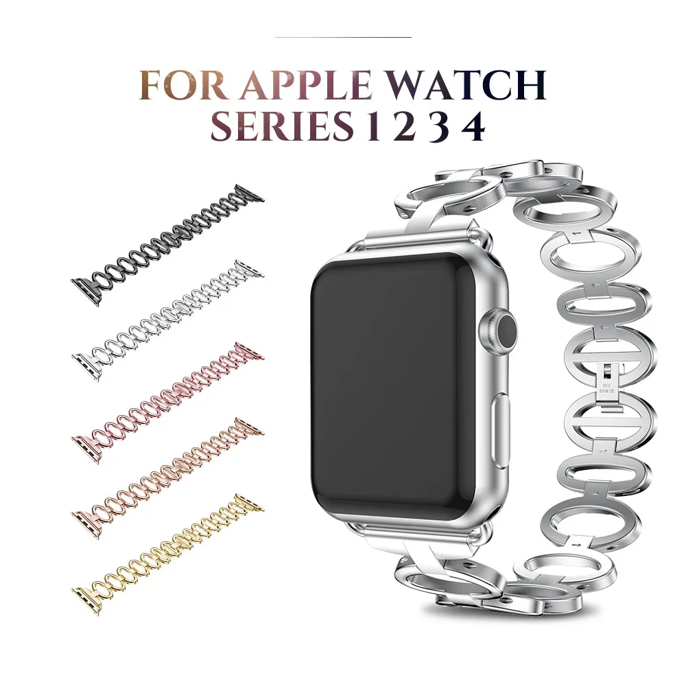 Эллиптический Стиль ремешок для наручных часов Apple Watch 40 мм 38 44 42