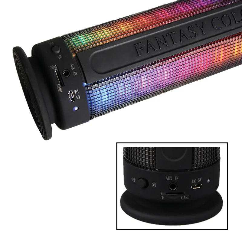 Светодиодный Bluetooth Динамик ручной сабвуфер портативный беспроводной динамик