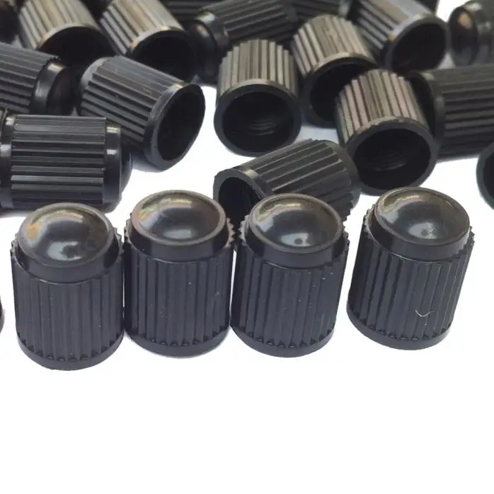 Car cover 100PC Black Plastic Tire Stem Caps Professional Parts a25 | Автомобили и мотоциклы