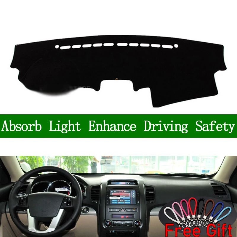 Чехол для приборной панели Kia sorento 2009 2010 2011 2012 Солнцезащитный нескользящий коврик