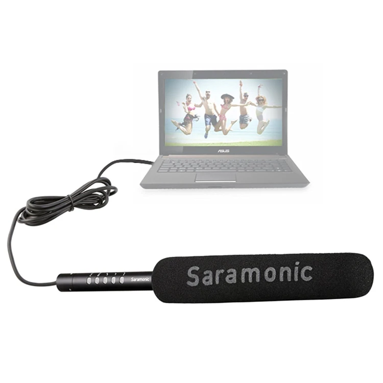 Saramonic SR-TM1/SR-TM7 супер-кардиоидный вещательный XLR дробовик конденсаторный микрофон камеры для Canon Nikon DSLR sony видеокамеры