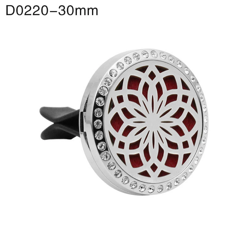 D0220-30MM Новинка, автомобильный освежитель воздуха, украшение, автомобильный Кондиционер, воздушный выход, духи, зажим с бриллиантами, складное Автомобильное устройство для ароматерапии - Название цвета: D0220-30MM