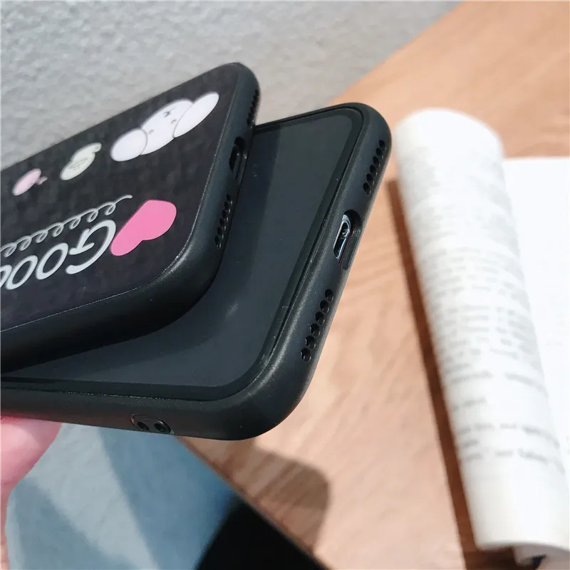 Ourpho Новый Модный чехол для мобильного телефона iPhone X XR XS MAX милый мультфильм