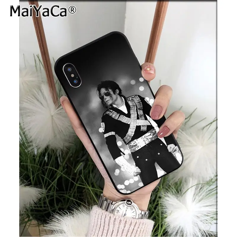 MaiYaCa Майкл Джексон ТПУ Мягкие аксессуары для телефона чехол iPhone X XS MAX 6 6S 7 7plus 8 8Plus 5