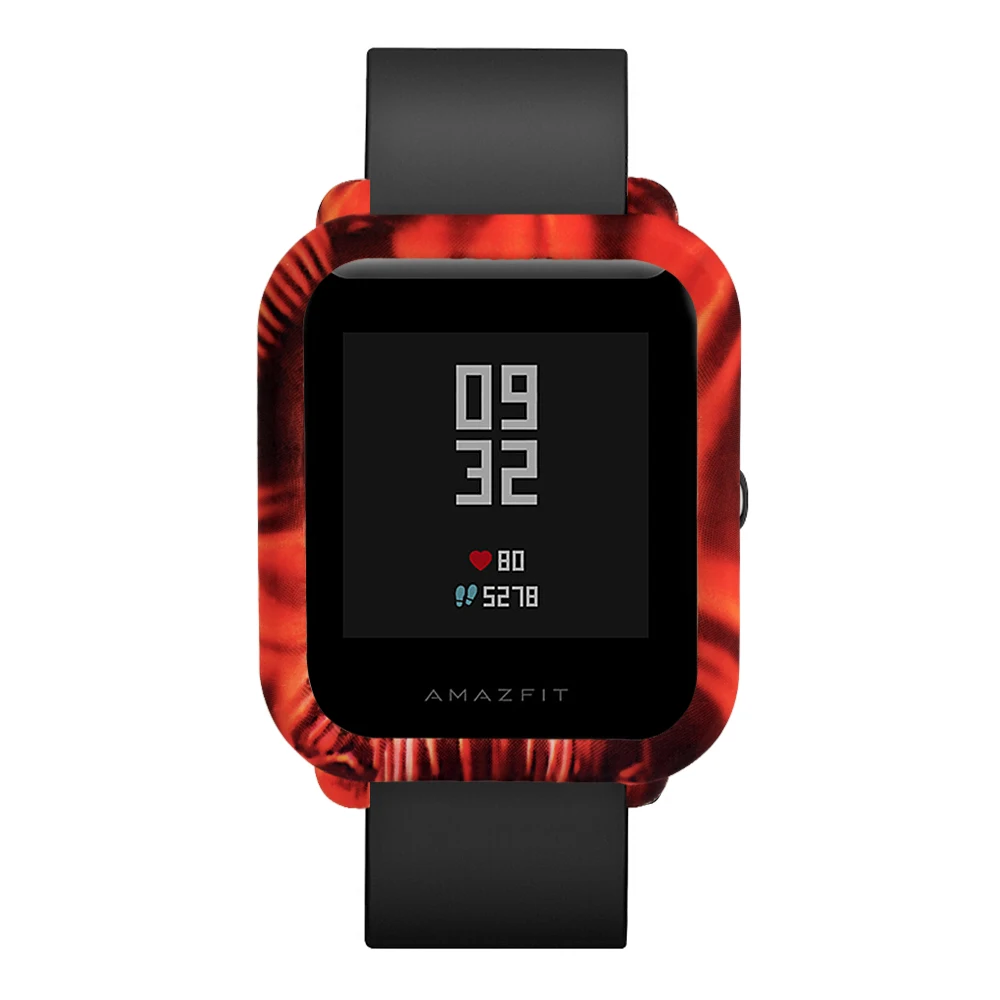 Чехол FIFATA для Huami Amazfit Bip Youth Watch с узором из мягкого ТПУ, защитный чехол, камуфляжный силиконовый защитный чехол
