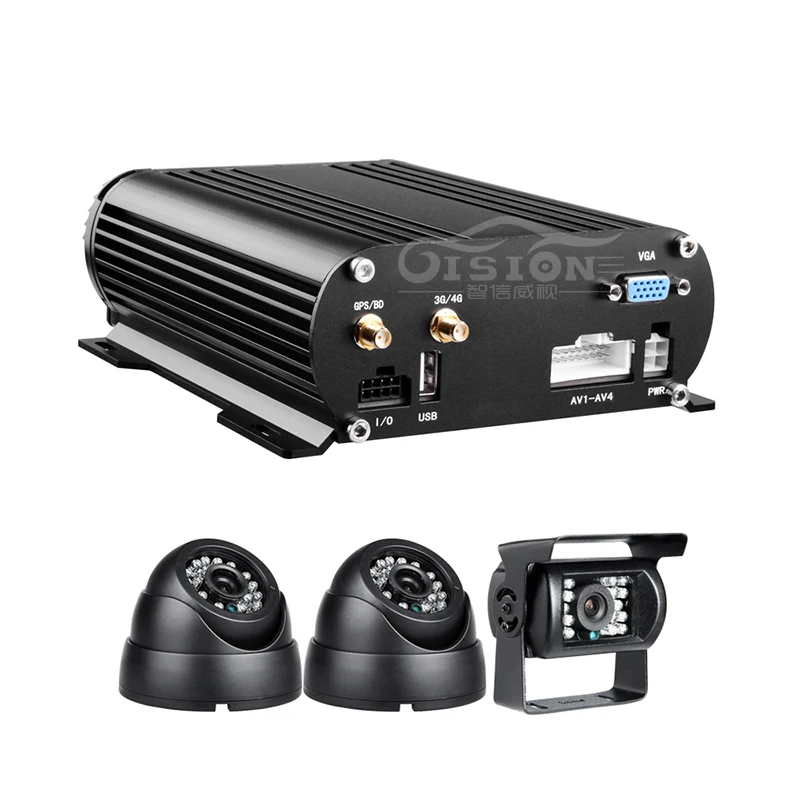 4G HDD автомобильный Мобильный Dvr с GPS треком в реальном времени мониторинг 4CH