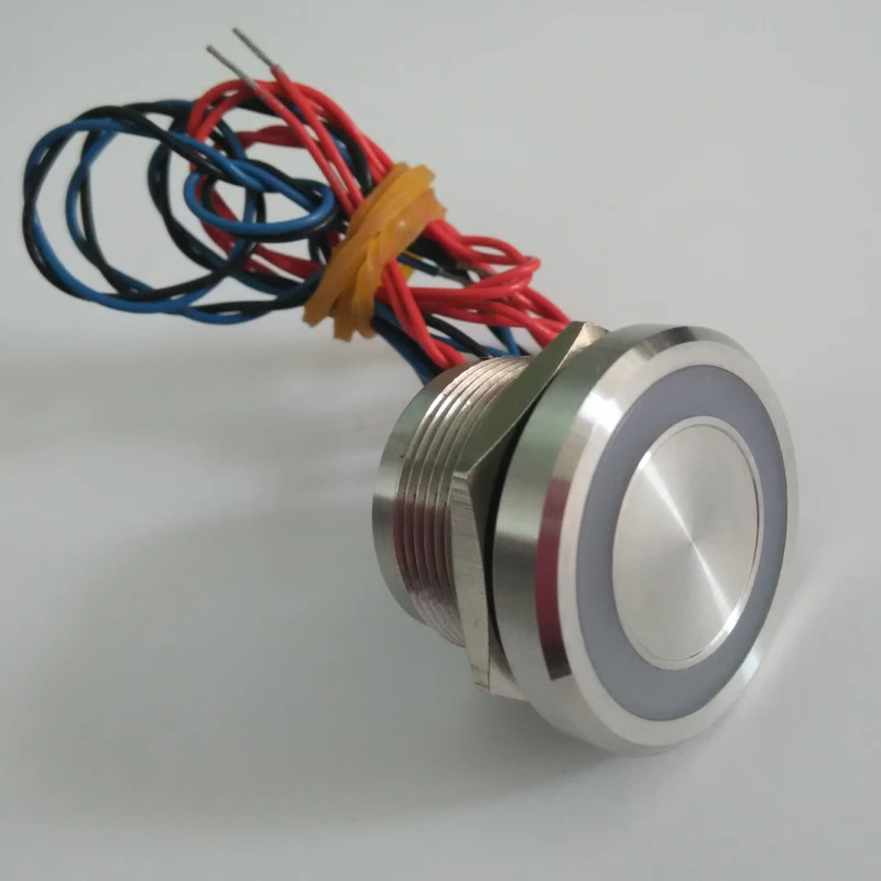 22 мм IP68 Водонепроницаемая плоская головка 4 5 200mA/1A 24VAC/DC сенсорный сенсор пьезо
