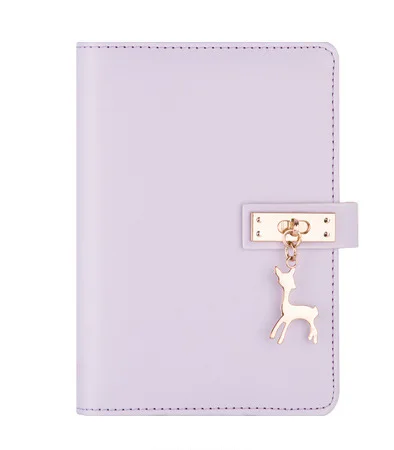 Pink Blue A6 Planner Leather Notebook Diary Journal Book Notepad Student Planner School Office Supply - Цвет: 003