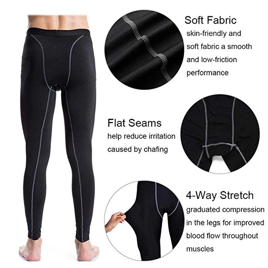 2019 зимние теплые Термальность флисовые компрессионные колготки Для мужчин для