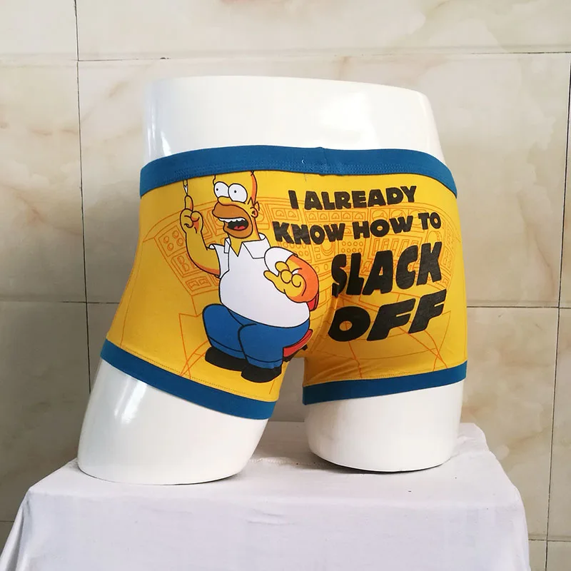 Boys Cartoon cotton Classic Printing Ferocious bird Sexy Underpants Men Underwear Simpsan treasure Panties Boxers students |