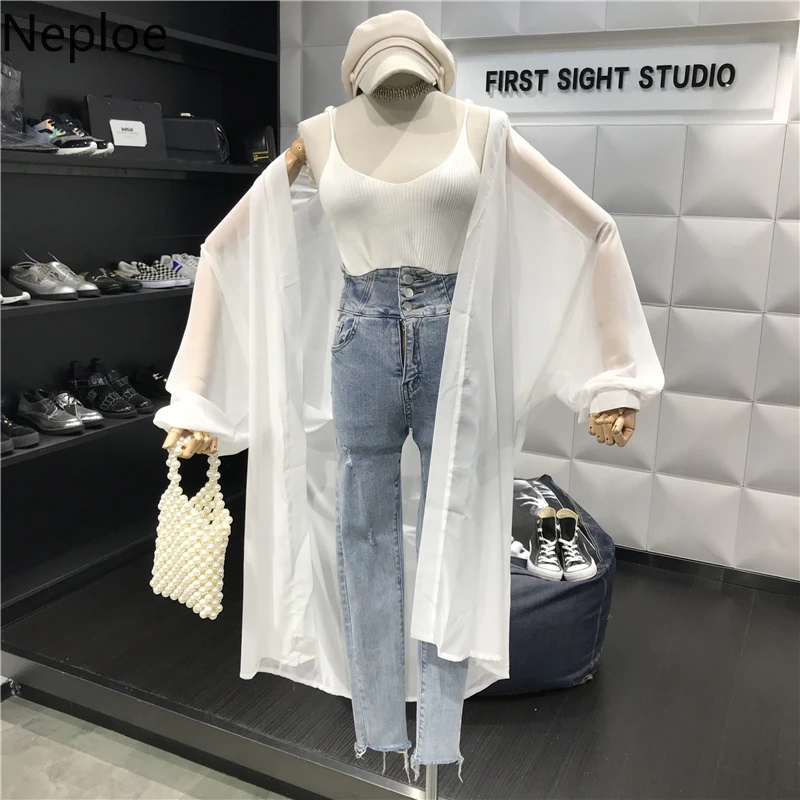 Neploe Милая шикарная женская блузка лето 2019 Новое поступление рукав летучая мышь