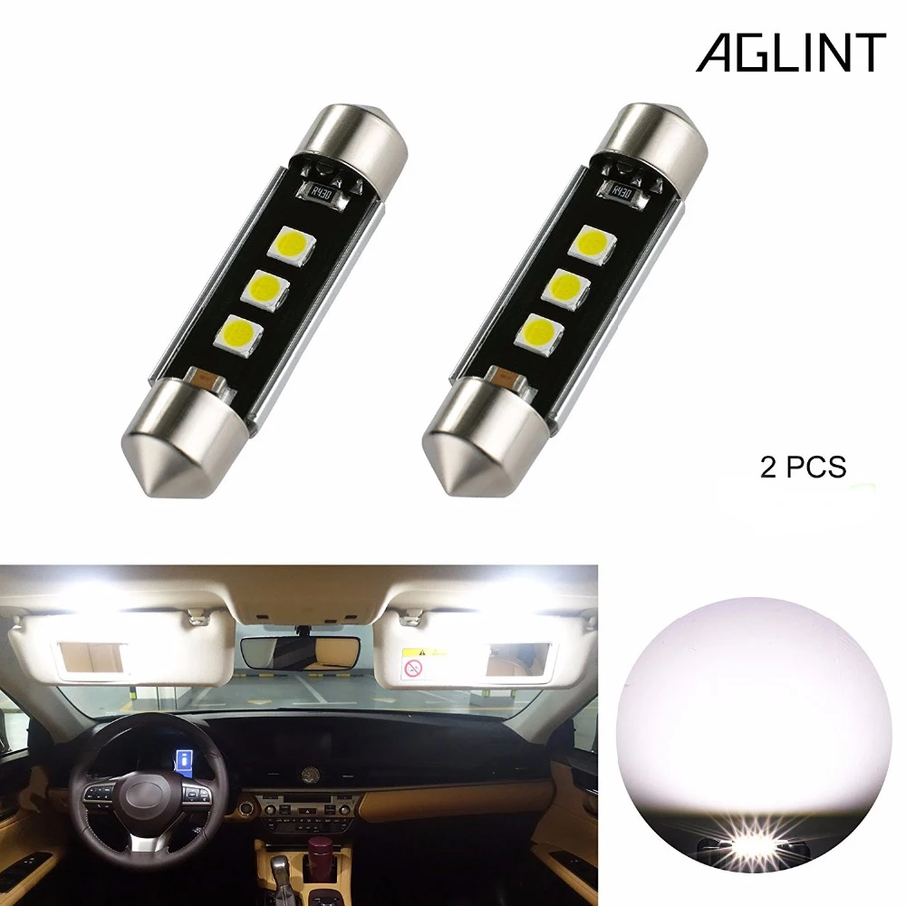 AGLINT 2 шт гирлянда 39 мм C5W C10W светодиодный CANBUS Нет Ошибка лампы высокой мощности