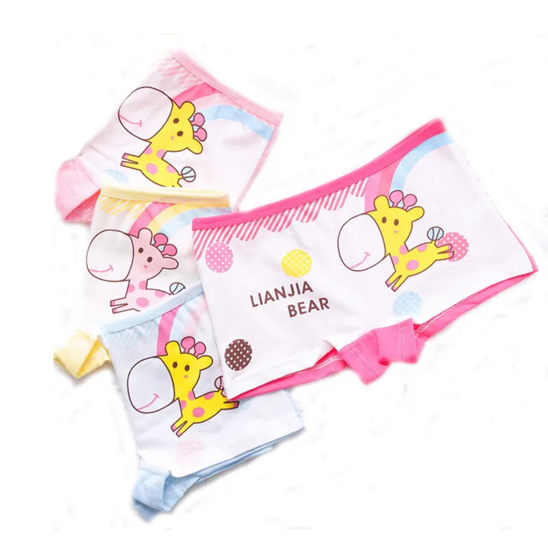 

3pcs/lot Children/kids/girls Panties Boxer Cartoon Underpants / Underwear / Briefs /Panties 2-10Years