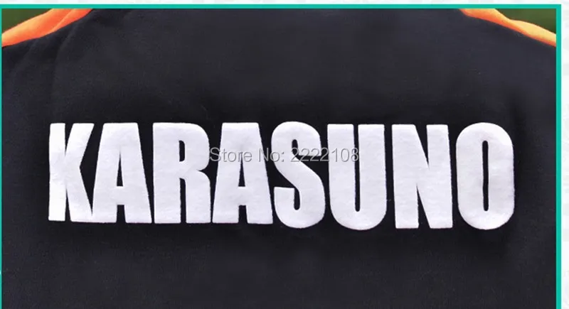 Дешевая Толстовка Haikyuu Karasuno для косплея старшей школы и волейбола толстовка