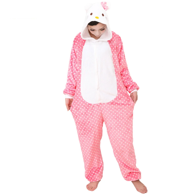 Новый животных пижамы Onesie взрослых унисекс Косплэй Костюм Пижама Для женщин