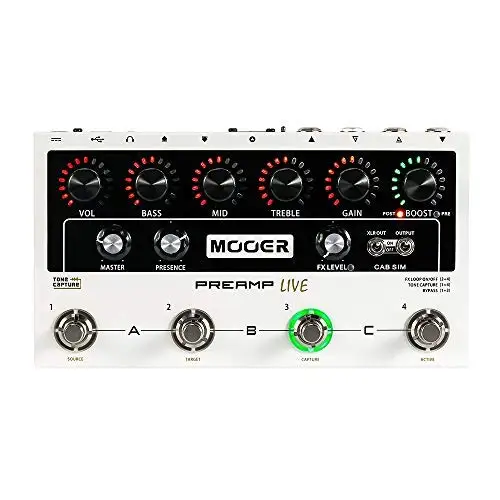 Mooer M999 цифровая преампер живая Гитара педаль эффектов оснащена 12 независимыми