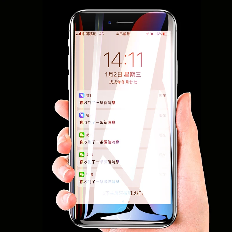 9H Настоящее 5D прозрачное закаленное стекло для iPhone 6 6S 7 8 Plus X Xs XR 11 Pro Max полное