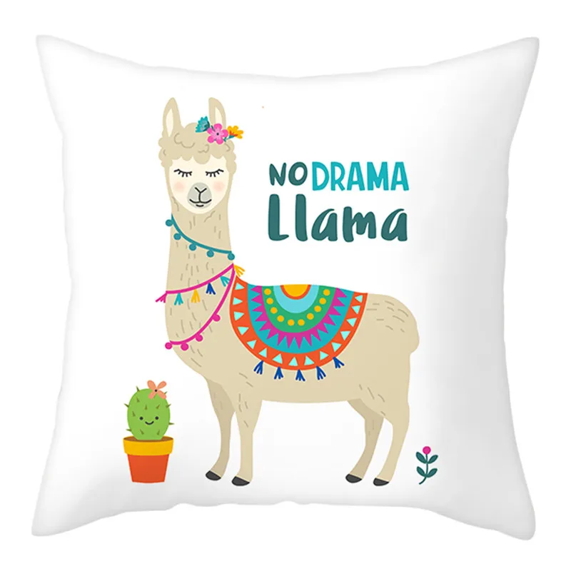 PC10245 Fuwatacchi LLAMA queen Наволочка для подушки с животным принтом наволочка из полиэстера для домашнего дивана декоративная наволочка - Цвет: PC10245
