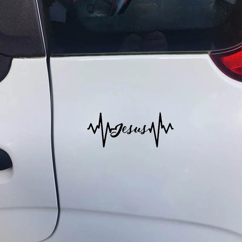 QYPF 17 8 см * 5 2 Виниловая наклейка с изображением Иисуса на тему жизни для