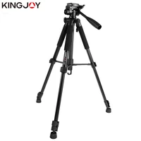 kingjoy officia vt 860 video tripod kits camera stand profesional aluminum alloy for all models flexible portable stativ holder