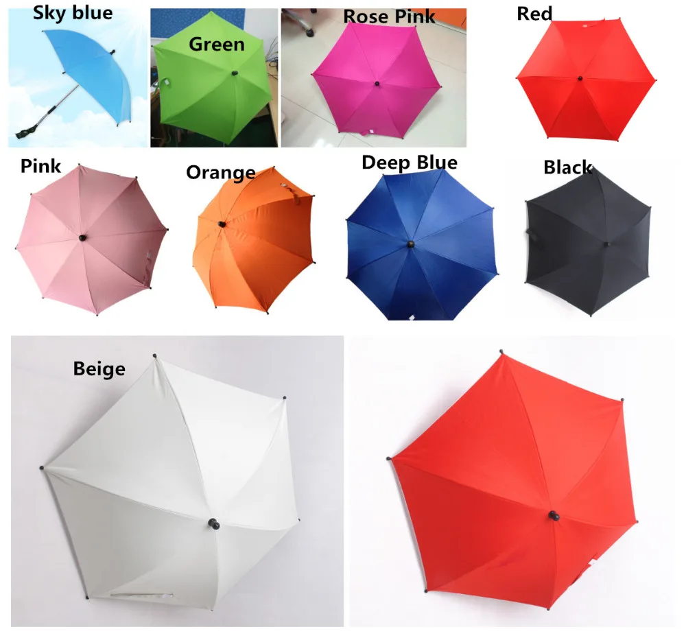 

Umbrella for all baby stroller baby stroller accessory water proof 12 colors umbrella