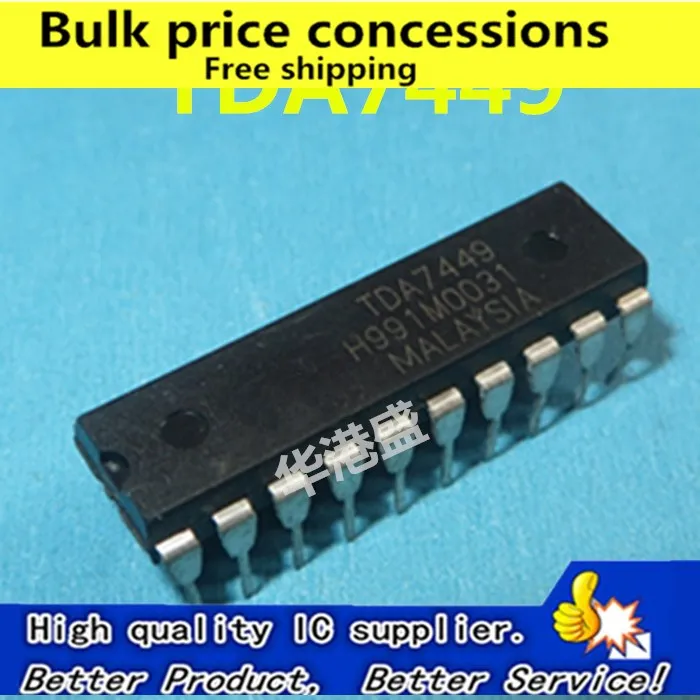 

Freeshipping 10pcs/50pcs/100pcs TDA7449 TDA7449L 7449 DIP-20 Digital audio processor