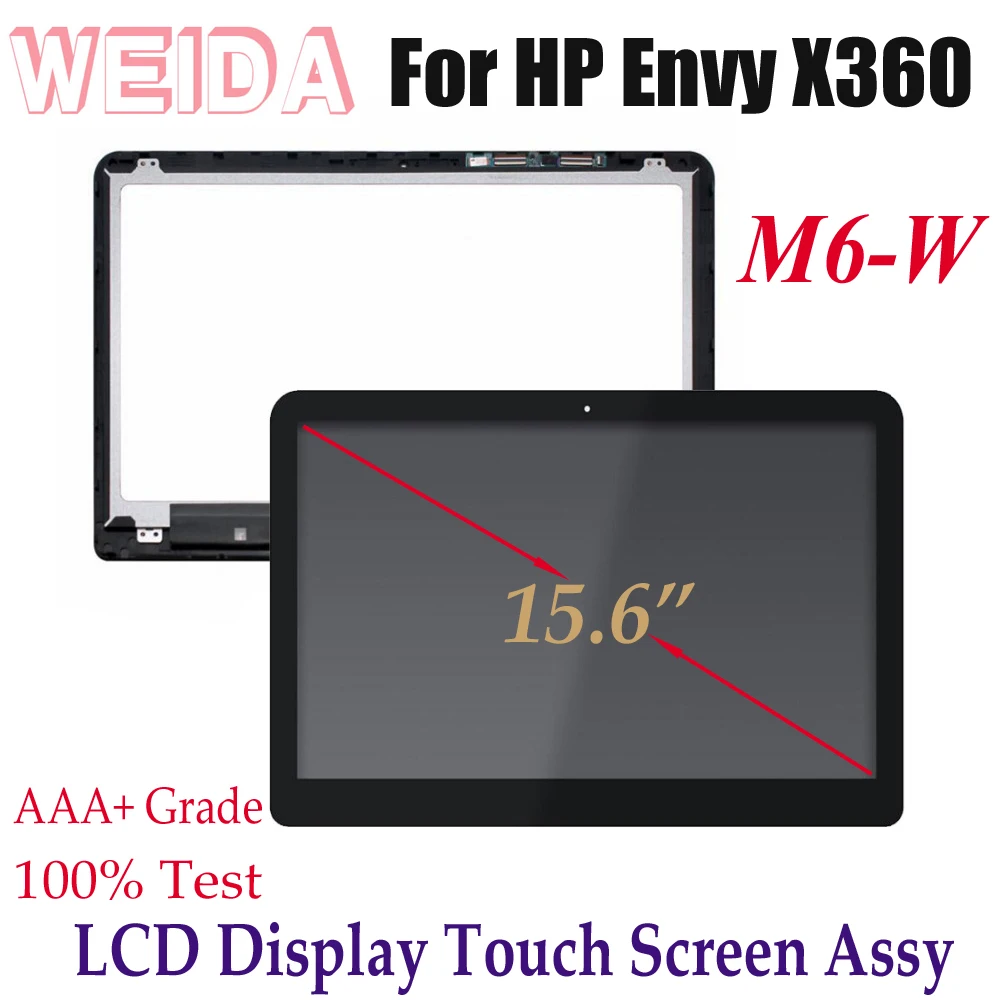 WEIDA/ЖК дисплей сенсорный экран Замена для HP Envy x360 M6 W серии m6 w103dx w102dx 15 6 &quotЖК