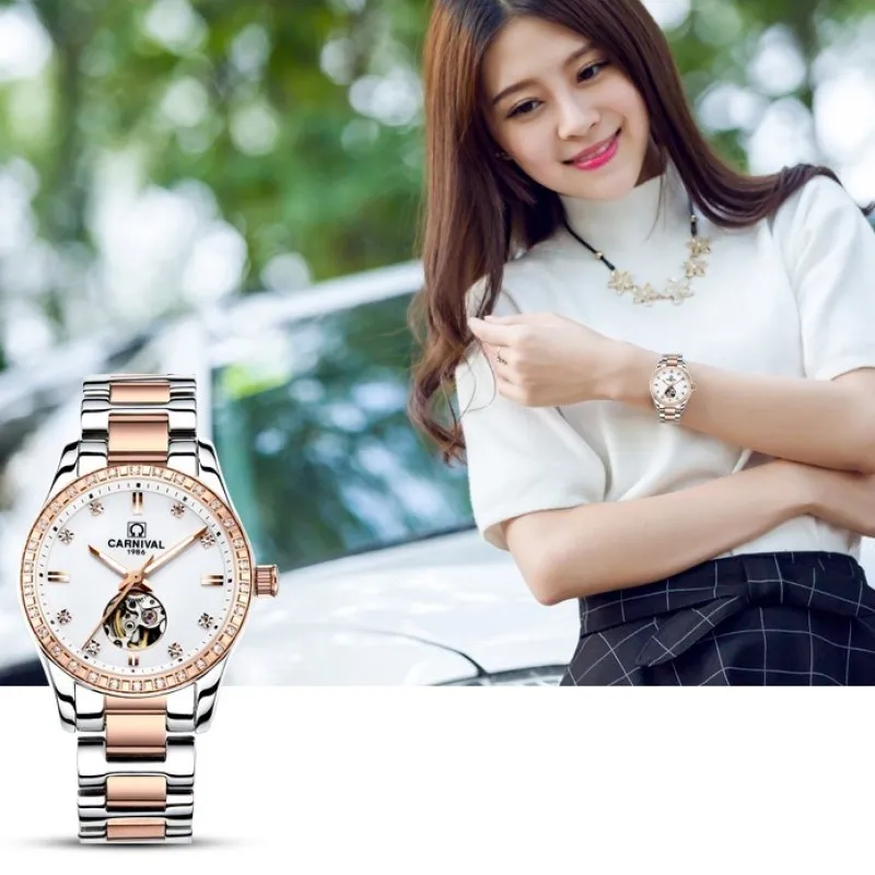 Montre femme 2020 карнавал автоматические часы для женщин календари модные женские