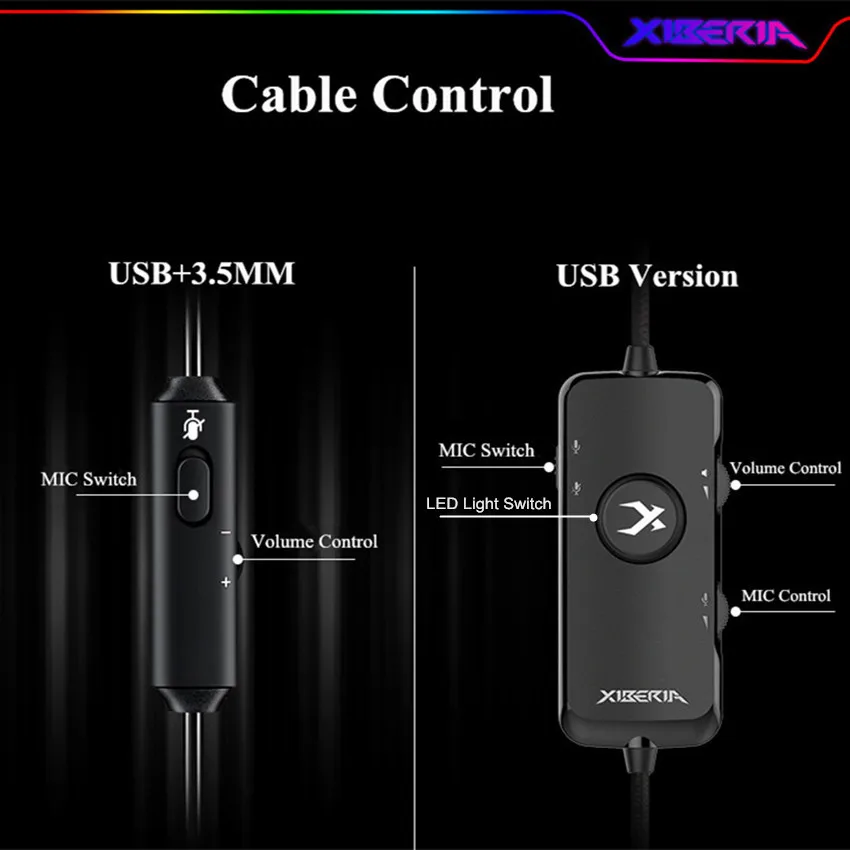 Xiberia V20 игровая гарнитура для PS4 новинка xbox One ноутбук с USB + 3 5 мм 7 1 Стерео Игровые