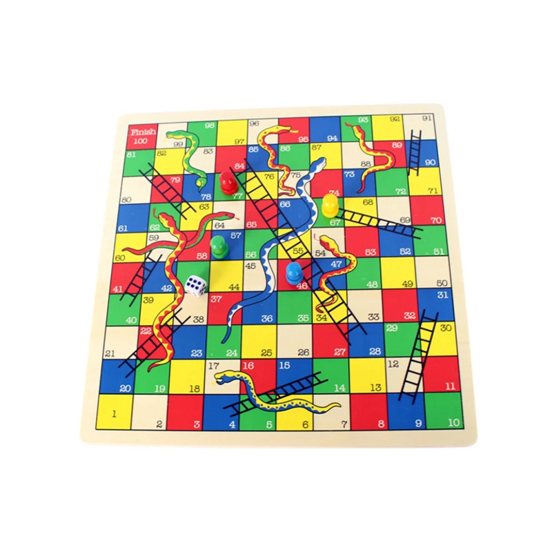 2 In 1 Classic Wooden Snake Flying Chess Magnetic Maze Board Game Children Kids Educational Toy Gifts | Игрушки и хобби