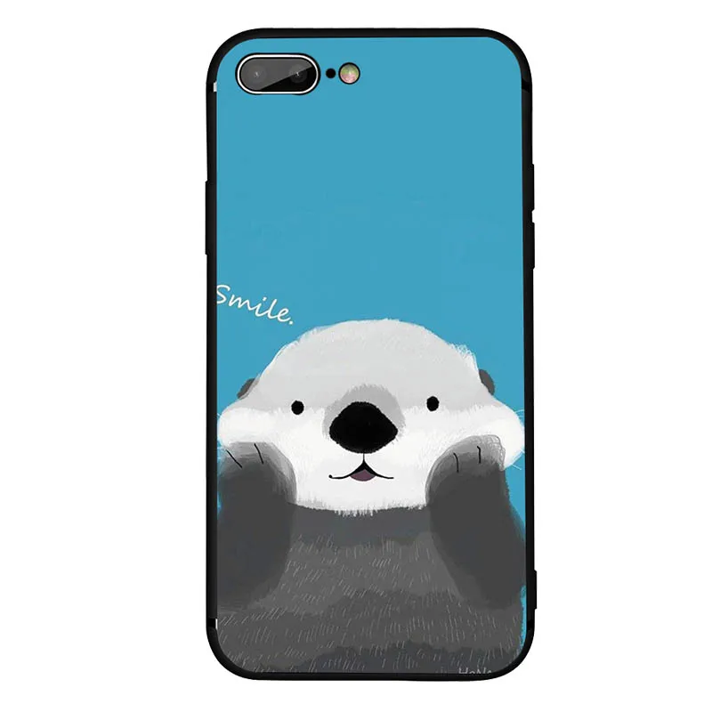 Polar bear корова палец черный прозрачный чехол для iPhone 8 плюс 6s 7 10 XR XS XSMAX Чехол Мягкий