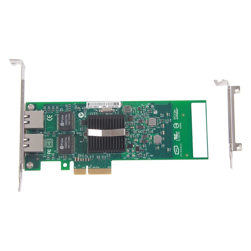 Двухпортовая сетевая карта Pci-E X4 Gigabit Ethernet 10/100/1000 Мбит/с Lan адаптер контроллер