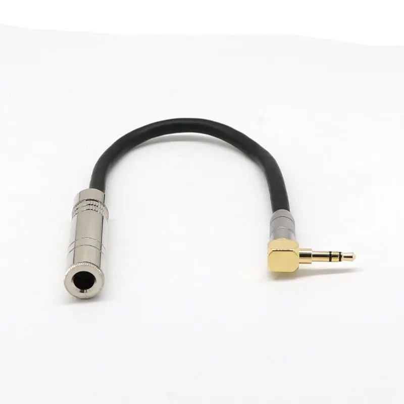 6 35 мм гнездо стерео 3 5 штекер Jack Hifi Mic аудио удлинитель короткий 90 градусов