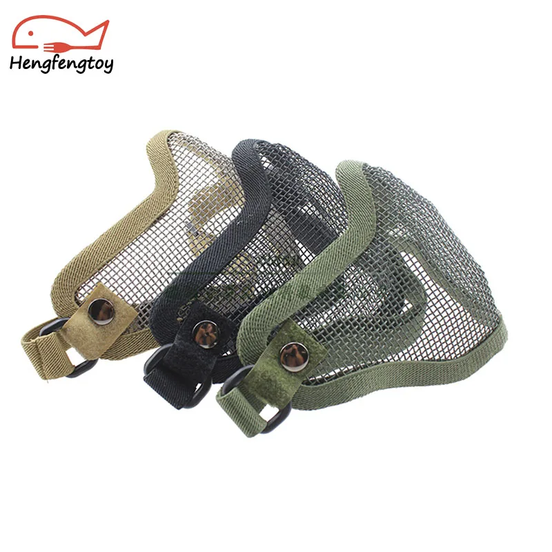 

Outdoor protective equipment half-face steel wire protective equipment field protective mask sports mask fan equipment
