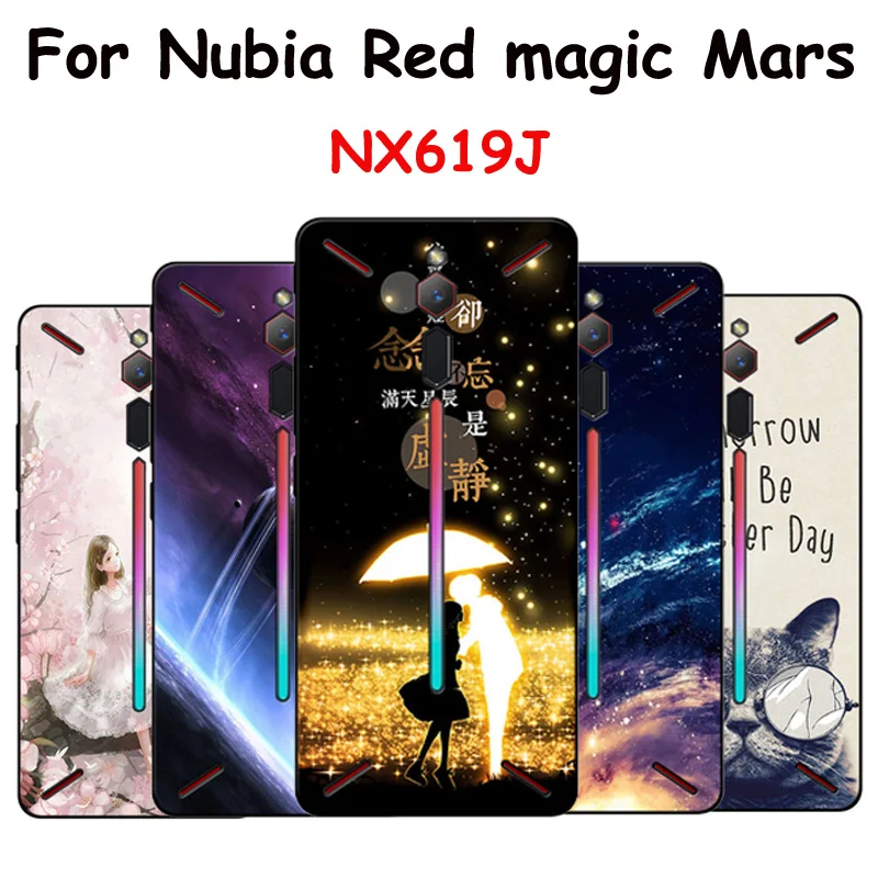 Чехол для Nubia Red magic Mars NX619J мягкий силиконовый чехол накладка с изображением