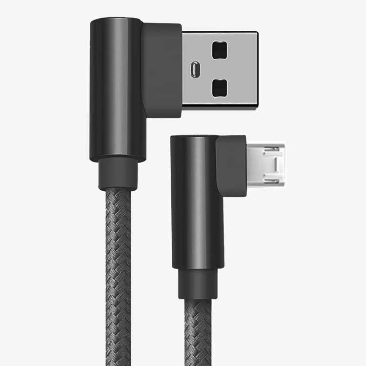 QC 3,0 двойной локоть мобильный телефон USB кабель для передачи данных Micro usb type C кабель для samsung Galaxy S9 S8 Plus зарядный кабель